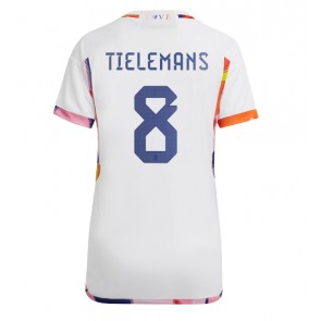 Belgium Youri Tielemans #8 Replica Away Stadium Shirt for Women World Cup 2022 Short Sleeve